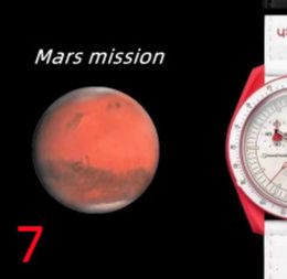 OM15 Bioceramic Planet Moon Mens Watches Full Function Quarz Chronograph Watch Mission to Mercury 42mm Nylon Luxury Watch Limited Edition Master Polshipes
