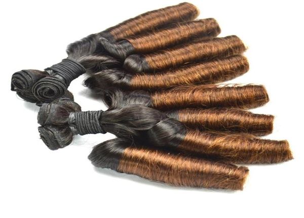 Ombre Brésilienne Double Tiré rebondissant 1B30 Funmi Vierge Extensions de Cheveux Humains Tisse Pour Woman9144221
