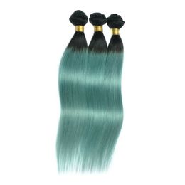 Ombre Menselijk Haar Weeft Virgin Braziliaanse Haarbundels WEKS TWEE TONE PERUVIAN Indiase Maleisische Mongoolse Mink Virgin Menselijk Hair Extensions