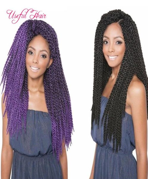 ombre Bourgogne 3d Crochet Crochet Coiffes 120g 3D CROCHET CHARCHET HEURS Extensions Synthetic Tresting Hair For Black Wome 4x 2261145