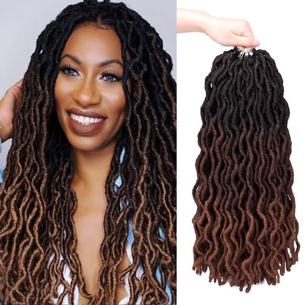 Ombre Gypsy Locs Crochet cheveux colorés déesse Locs tresses cheveux gitane Faux Locs tresse Extensions de cheveux synthétiques