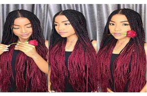 Ombre Xpression Tressage Cheveux Deux Tons 1B99J Racines Noires Rouge Foncé Kanekalon Couleur Synthétique Xpression Tresses Extensions de Cheveux 24 I4615725