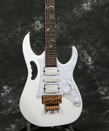OME 7V Electric Guitar, Floyd Rose Tremolo Bridge, White Pearl Pickguard, 6-snarige gitaar,