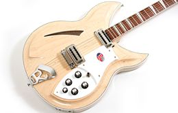 OME Semi Hollow Body Electric Guitar Chrome Hardware