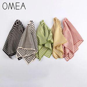 OMEA 100% ECHTE SILK SCHAAG VROUWEN MODE MODERE KLEINE KLEZE KOREASE VERSIE VAN DE ZIJDSTROTE PATROON LUXURY HOOFD SCHAAG RETRO 240418