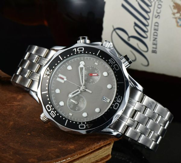 Omeg 2023 nouvelle marque originale hommes d'affaires paneraiss montre classique boîtier rond montre à Quartz montre-bracelet horloge une montre recommandée pour le dropshipping décontracté