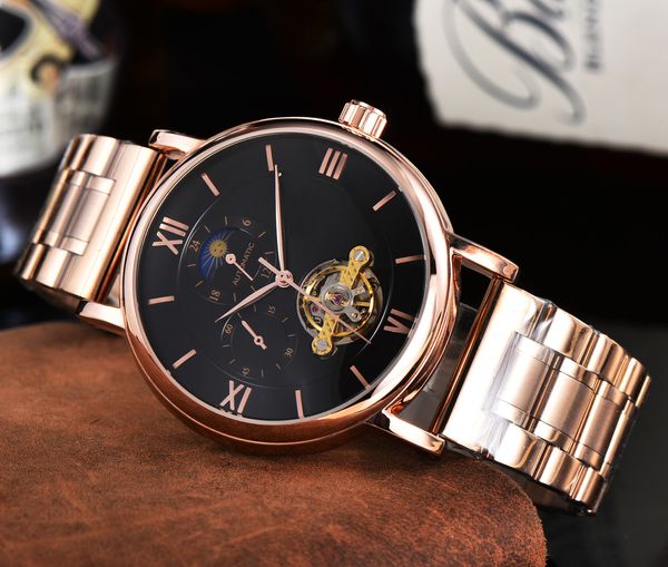 Omeg mode hommes montre de luxe en acier inoxydable Moonwatch tout cadran travail concepteur mouvement automatique montres mécaniques mâle Sport horloge Stainless steel watch om2