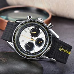 Montre pour hommes Omeg 2022 Nouvelle montre pour hommes Montre à quartz de travail à grande échelle de haute qualité Top marque de luxe Montre avec bande de caoutchouc Mode pour hommes