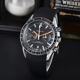 Omeg Men Watches 2023 2024 New Men's Watch Full Scale Working Watch High Quartz Top Top Luxury Moves Montres de la marque