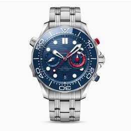 Omeg montres-bracelets pour hommes 2023 nouveaux hommes montres tous les cadrans de travail montre à quartz de haute qualité haut de gamme marque de luxe chronographe horloge montre en caoutchouc bande de montre hommes mode Yy03