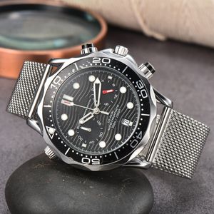Omeg montres-bracelets pour hommes 2023 nouvelles montres pour hommes tous les cadrans fonctionnent montre à quartz de haute qualité haut de gamme marque de luxe chronographe horloge hommes accessoires de mode ceinture en acier maillé