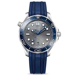 Omeg horloges voor mannen Nieuwe automatische mechanische wijzerplaat Master Horloges 41mm Werkhorloge Luxe merk lichtgevende opvouwbare band montre204P