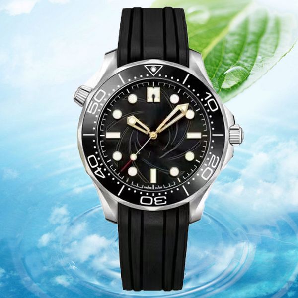 Omeg Relojes de pulsera para hombres Nuevos relojes para hombre Todos los relojes con movimiento 8215 Reloj cronógrafo de marca de lujo de alta calidad Reloj con correa de goma Moda para hombres