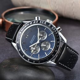 Omeg10 montres-bracelets pour hommes 2022 nouveaux hommes omega montres tous les cadrans de travail montre à quartz de haute qualité haut de gamme marque de luxe chronographe horloge hommes mode b01
