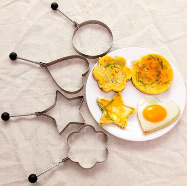 Molde para tortilla creativo Multi Bad Heart, molde para huevos, freidora de huevos de acero inoxidable, herramientas de cocina gruesas fritas ZY48