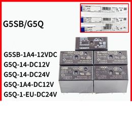Omron G5Q-14 G5Q-1A G5Q-1A4 G5SB-14 5V 12V 24V nouveau relais de puissance de voiture d'origine