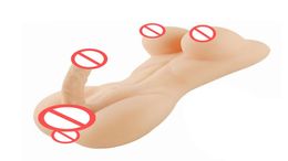Omyhoney Shemale Lifeke Size Silicone Torse Sex Doll Love for Sexy Solid Male Toy Dildo pénis7033867