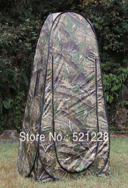 Sur automatique Pop Up toilette mobile douche Pographie Camouflage vestiaire observation chasse aux oiseaux tente de Camping en plein air H2206259069