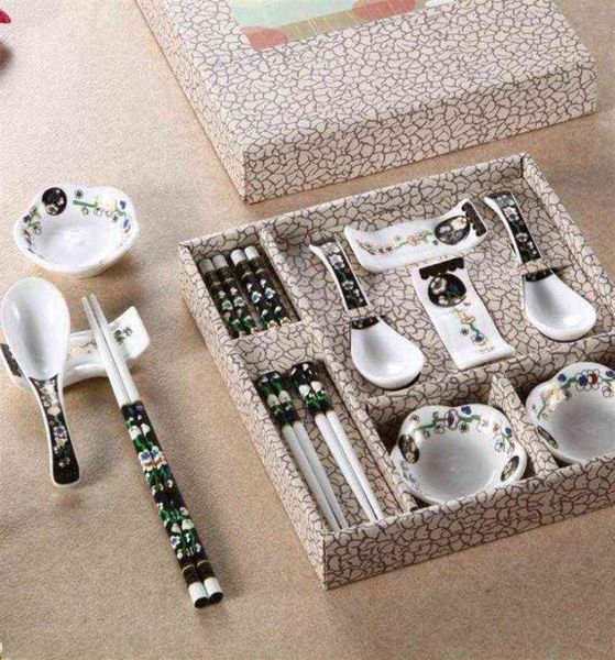 Sur China Wind Creative Cerramic Table Varelle Dîner Ware Set Dishes Dingewread Sushi Set Gift With Box H22040925787206368
