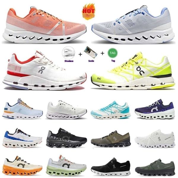 On Cloud Shoe Zapatillas para correr On Cloud x Diseñador deportivo Hombres Negro Blanco Marco de marfil Rosa Acai Púrpura Amarillo Hombres Mujeres Entrenadores Deportes Zapatillas deportivas