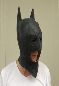 En cosplay Batman Masks Dark Knight Head Full Head Full Batman Latex Mask Hood Silicone Party Black Mask por Hero CO42929219265144