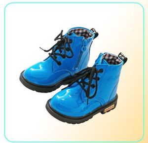 Op Kinderschoenen Meisjes Jongens Sport PU Leer Veterschoenen Hoge Sneakers Meisje Baby Schoenen Sport Herfst Winter Shoes2803124