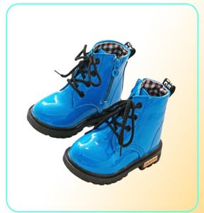 Sur des chaussures pour enfants filles garçons sports pu en cuir lacet up High Sneakers Girl Baby Shoes Sport Automn Winter Shoes8670894