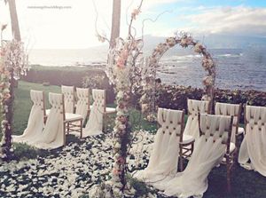 En vente pas cher mariage prêt chaise ceinture hôtel fête occasion formelle décoration en mousseline de soie extensible chaise dos ceintures