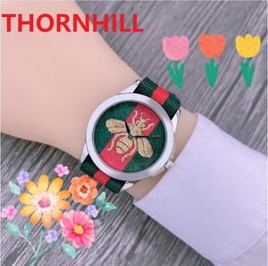 En vente hommes tige abeille serpent squelette montres 38mm 45mm deux tailles choix femmes hommes robe nylon bracelet en cuir saphir étanche couples montres cadeaux