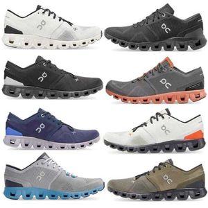 sur l'expédition de chaussures 24 heures sur 24, usine puissante de foudre sur x Cloudnova pour chaussures de course pour hommes femmes Triple noir blanc Rock Rust hommes femmes rof blanc