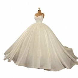 Sur Zhu chérie cou dentelle appliqué mariage Dres 2024 robe de mariée pour les femmes plage moelleux Mop Robe mariée Dres 85nQ #