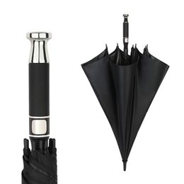 Oncourse paraplu luxe golf vol vezel automatisch lang handvat bedrijf sraight paraguas aangepast 230113