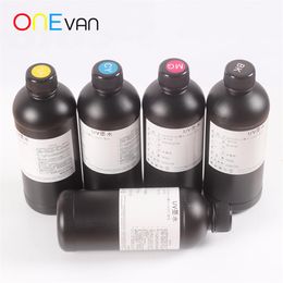 Une bouteille d'encre douce 500ml imprimante UV à tête d'impression pour lampes à LED R1390 R1800 L800 L1800 imprimante UV A3 A4UV201V