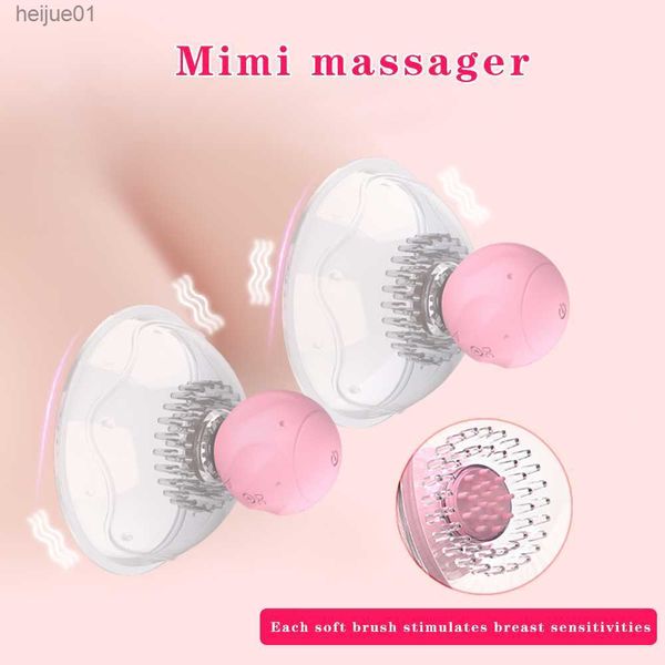 Démarrage à un bouton Tire-lait Mamelon Ventouses Langue Lécher Mamelon Sucker Vibrateur Sein Agrandir Masseur Sex Toy pour Femme L230518