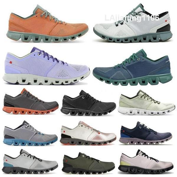 One Cloud x Trainer Chaussures de course Man Sneaker Woman 3 1 OC Clouds Cloud X3 X1 Ivory Black Orange Sea Green Run Zapatillas Taille 5.5 - 12 Navire rapide