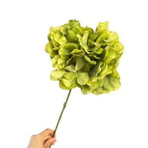 Eén faux bloem single stengel olieverfschilderij hortensia's simulatie oversized hortensia's voor bruiloft centerpieces