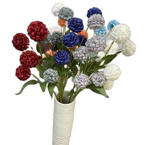 Eén faux bloemen lange stengel delicate bal 6 koppen per stuk simulatie ronde paardenbloem voor bruiloft centerpieces