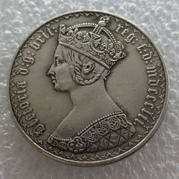 Un florin 1850 Grande-Bretagne Angleterre Royaume-Uni Royaume-Uni 1 pièce d'argent gothique275k