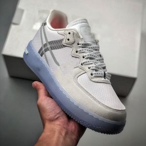 Één voor 1 lage react qs lichte botheren basketbalschoenen Beige wit grijs zilver reflecteren licht blauwe kauwgom liefde zeil struiken 3m ce dames skate sport sneakers cq8879-100