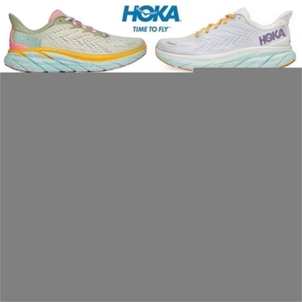 One Hokah Bondi 8 Clifton Athletic Running Shoes Hokahs Carbon X2 Triple Black Blanc Light Blue Bleu Hokahs Outdoor Designer Lifestyle Shock Absorption 36-45