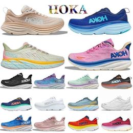 One Hokah Clifton 9 Carbon X3 Hombres Mujeres zapatillas Running Sneaker Triple Black Black Shifting Sand Peach Whip Mist Sweet Lilac Lilac Airy Mens Entrenadores