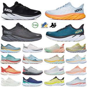 One Hokka Bondi 8 Chaussures de course Femme Femme Sneakers Clifton 9 hommes Blakc White Harbor Mens Women Trainers Runnners 36-48