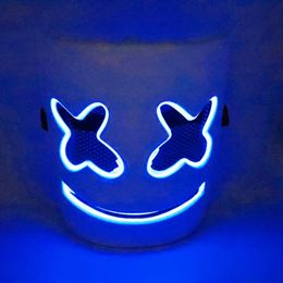 Honderd elektrische lettergrepen suikerspin LED-muziekmasker Marshmello hetzelfde masker Halloween