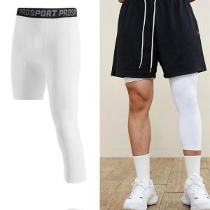 Pantalon de sport Capri à Compression à une jambe pour hommes, nouveau Style spécial