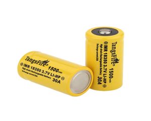 Une paire Tangsfire 18350 37V Batterie rechargeable 1500mAh 30a Battelles de courant de décharge Source d'alimentation pour l'électronique grand public8994995