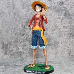 Één stuk 42,5 cm stro hoed aap D. luffy gk groot 1/4 grote smiley anime figuren poppenbeeldmodel ornament decoratieve geschenken speelgoed