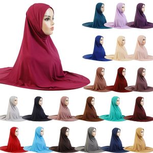 Amira – Turban de prière pour femmes musulmanes, une pièce, Hijab Khimar, longue écharpe instantanée, casquette Burqa islamique, vêtements Jilbab du moyen-orient