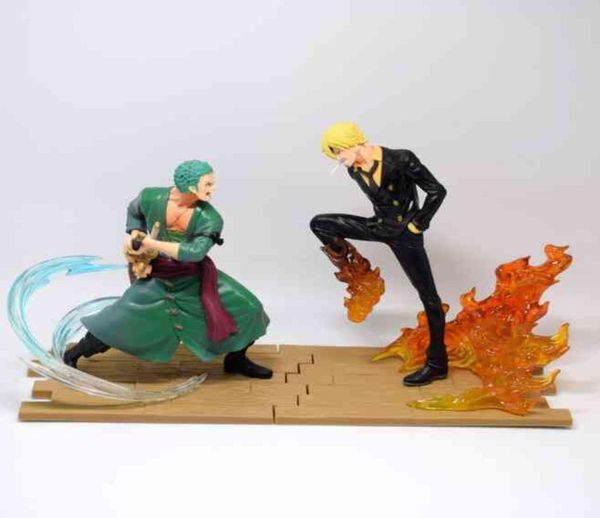 Figure d'anime unique Sanji Roronoa Zoro Action Figure Figure de fichier journal One Piece Fight Vol1 Figurine Combat Version TOYSX05269556236