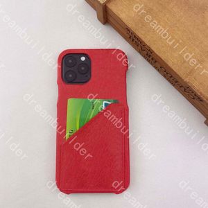 Mode -telefoonhoesjes uit ￩￩n stuk voor iPhone 14 Pro Max plus 13 13Pro 13Promax 12 12Pro 12Promax 11 XSMax PU Leather Case Designer Cardholder Cover