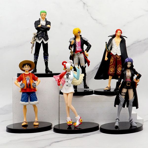 One Piece Figure Theatre Edition Film Red Robin Roronoa Zoro Luffy Nami Sanji Uta Action Action Figurine Modèle Doll Toys Gift 240426